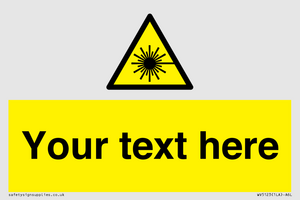 Custom Laser Hazard Sign